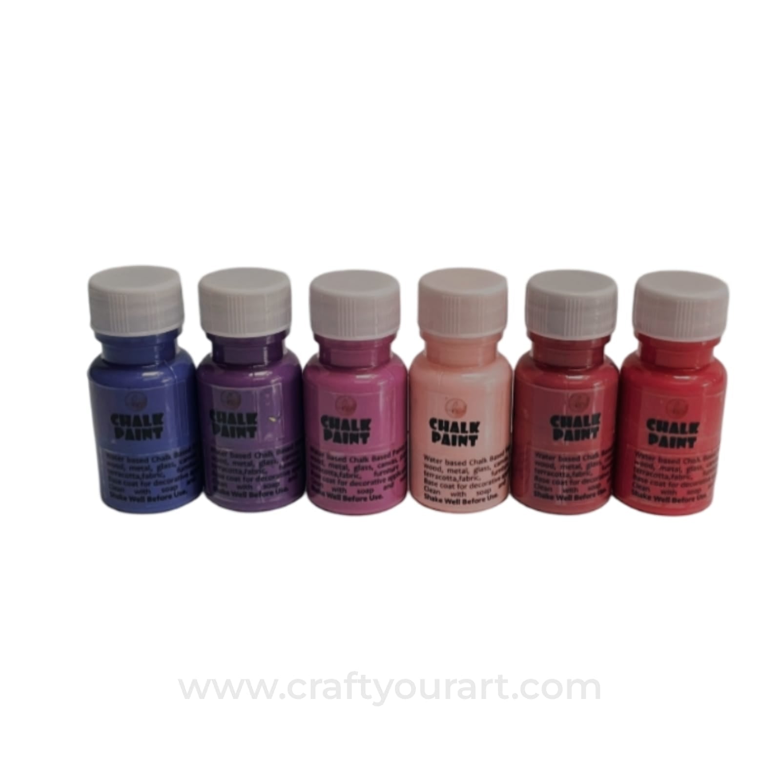 Purple Pink Shade Chalk Paint Pack of 6