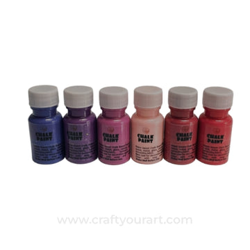 Purple Pink Shade Chalk Paint Pack of 6