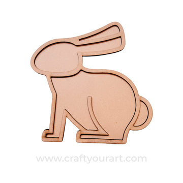 Rabbit Mosaic Art MDF Design 1