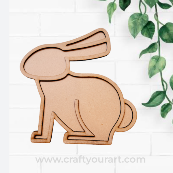 Rabbit Mosaic Art MDF Design 3