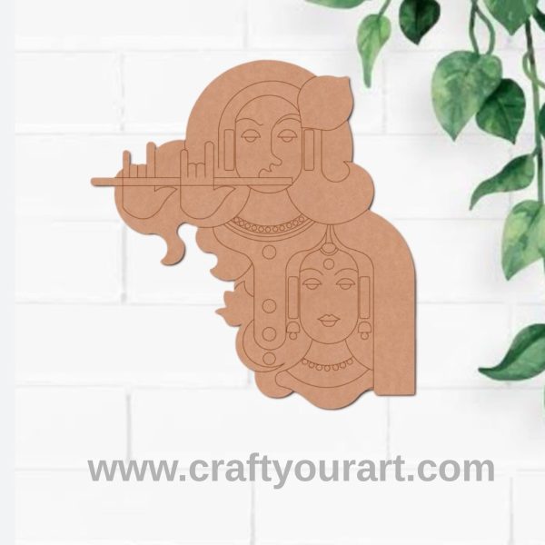 Radha Krishna Pre Marked MDF Design 13