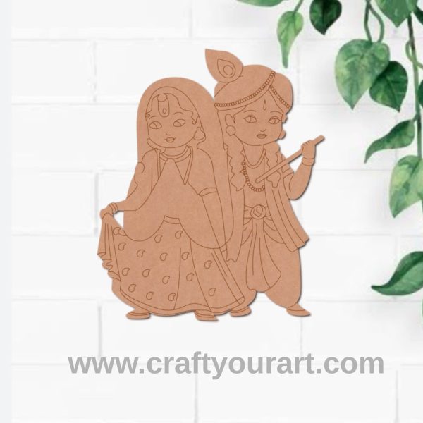Radha Krishna Pre Marked MDF Design 23