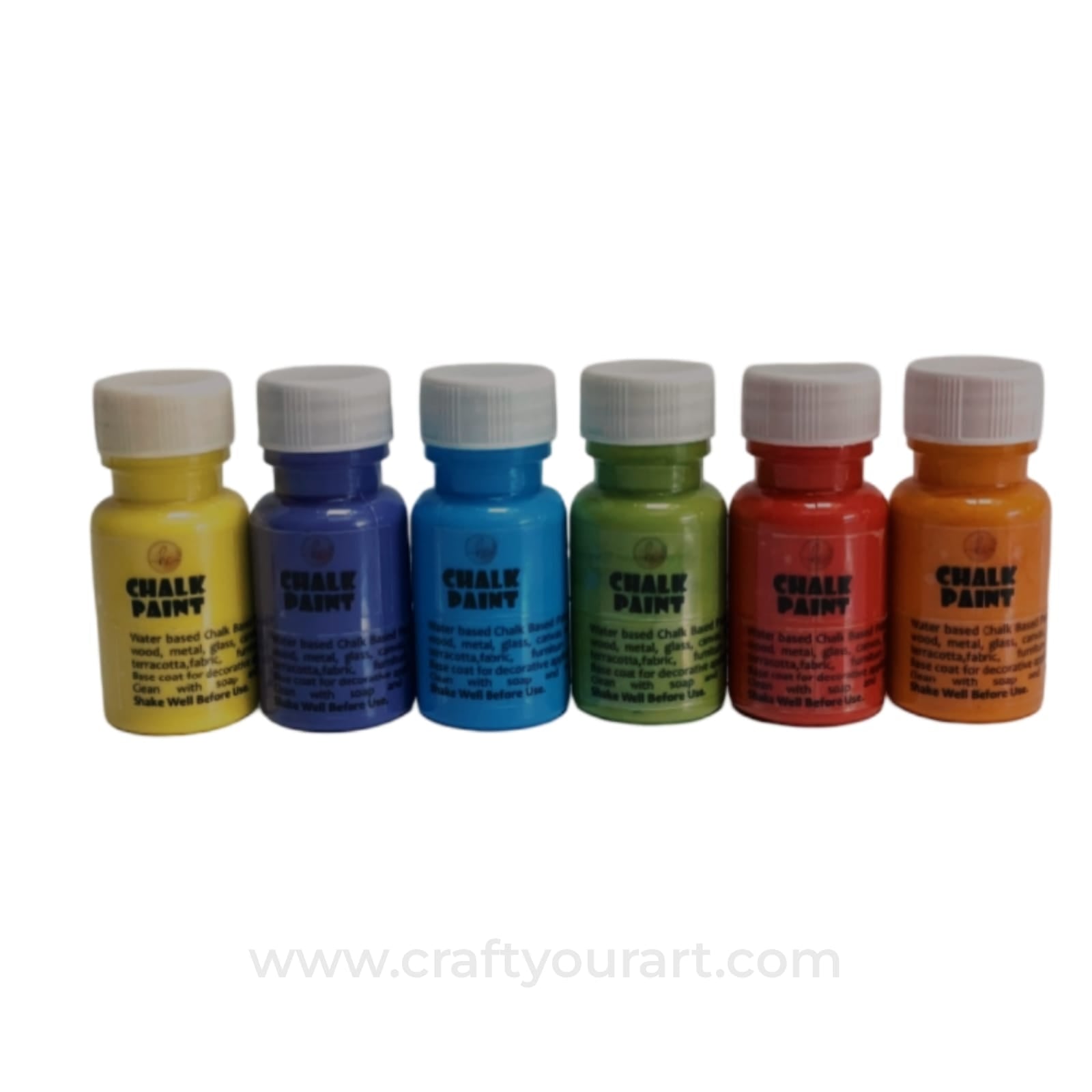 Rainbow Shade Chalk Paint Pack of 6