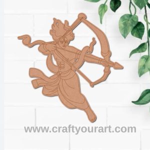 Ram Ji With Bow And Arrow Pre Marked MDF Design 15