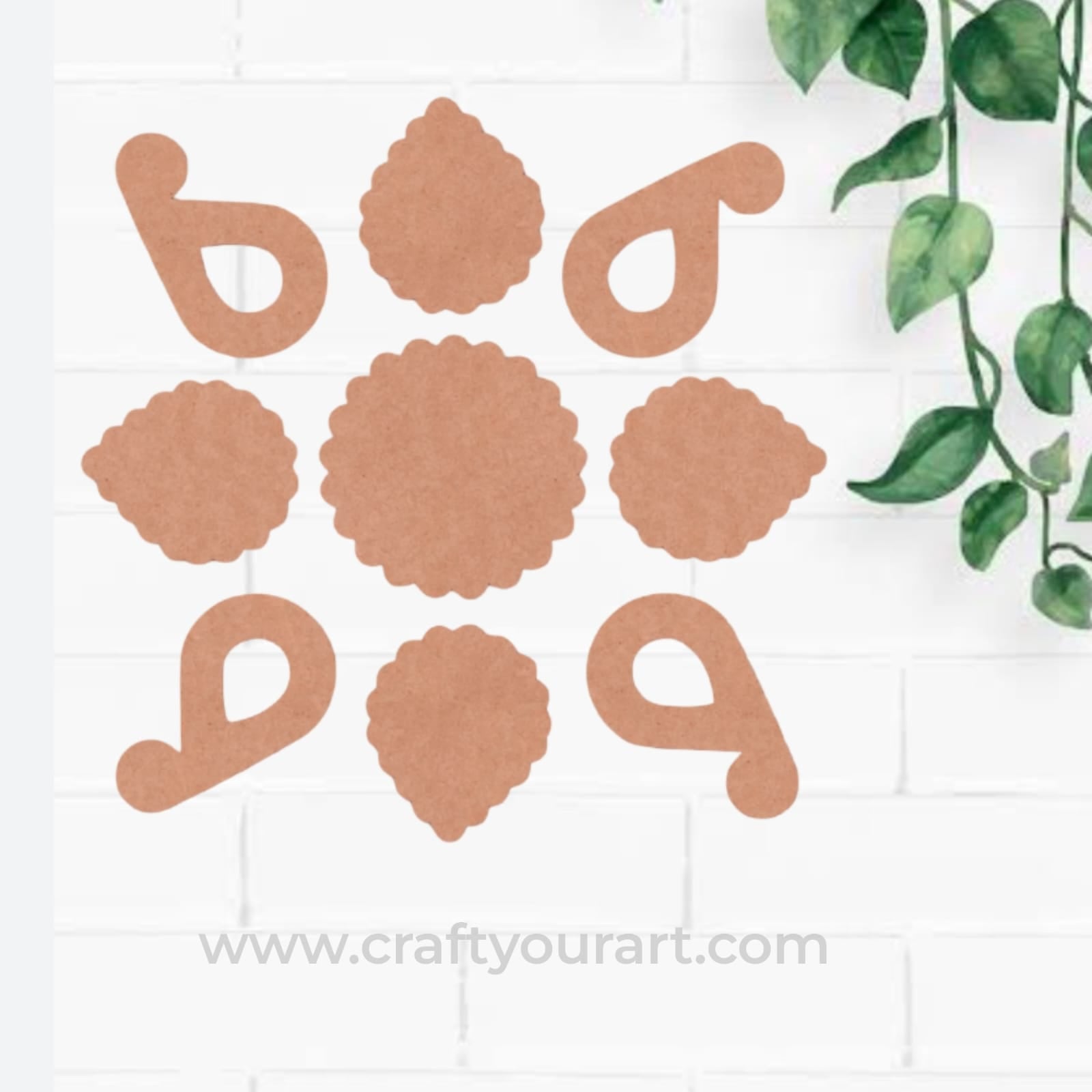 Rangoli Cutout MDF Design 13