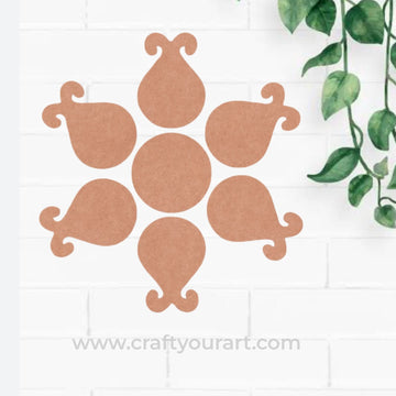 Rangoli Cutout MDF Design 18