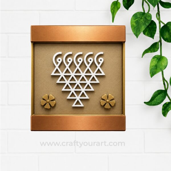 Rectangle Saraswati Yantra Frame MDF Design 29