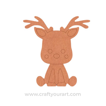 Reindeer Christmas Pre Marked MDF Design 2
