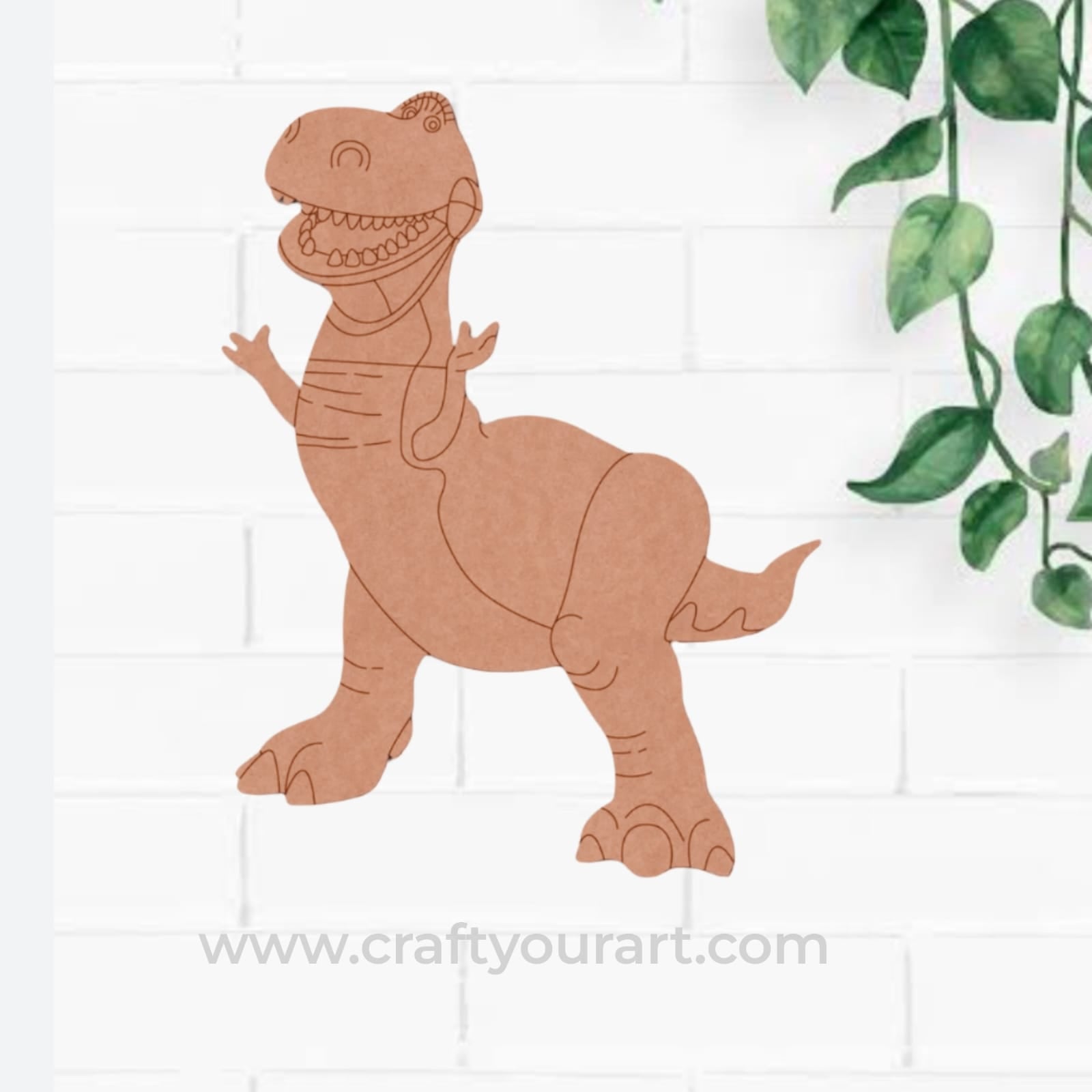 Rex Dinosaur Pre Marked MDF Design 1