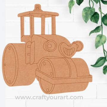 Road Roller Bob The Builder Pre Marked MDF Design 5