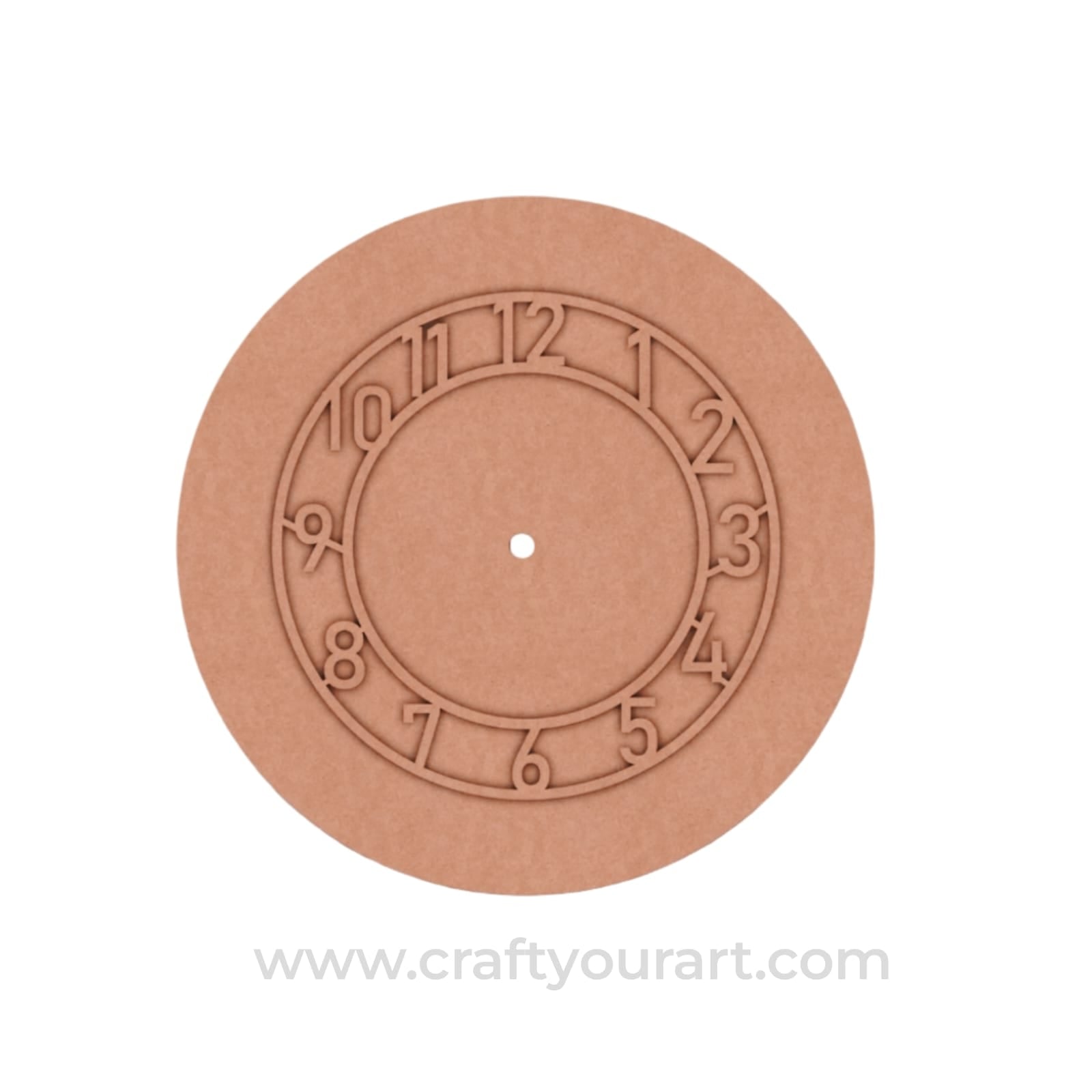 Round Clock MDF Design 2