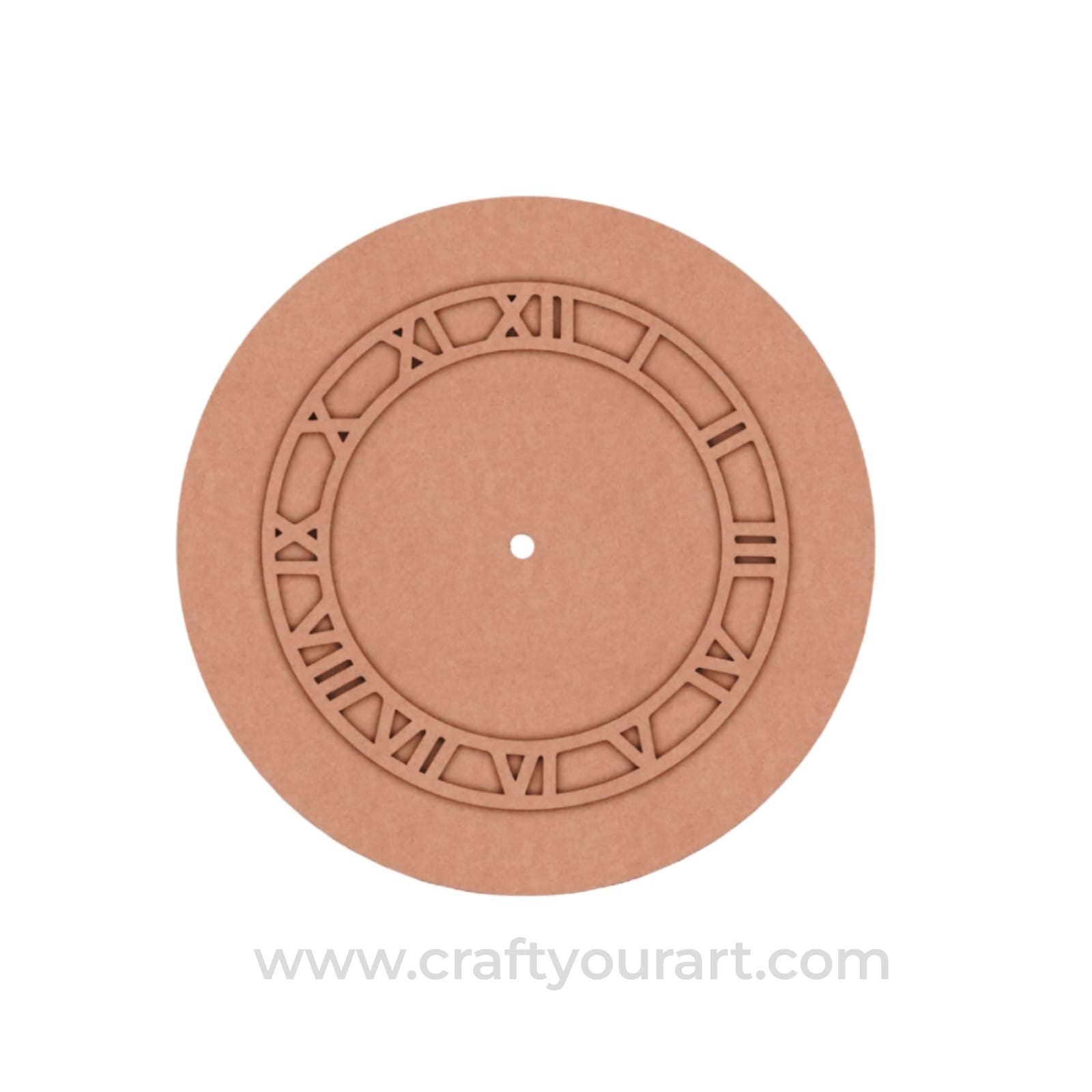 Round Clock MDF Design 3