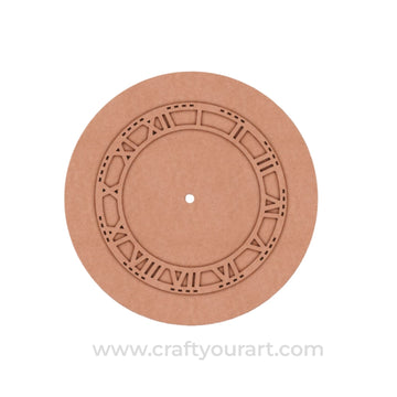 Round Clock MDF Design 4