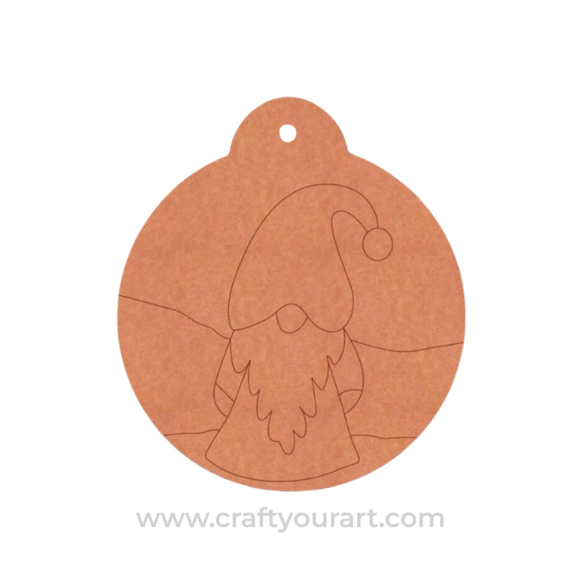 Santa Claus Christmas Pre Marked Base MDF Design 1