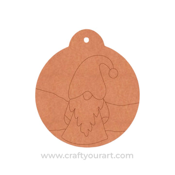 Santa Claus Christmas Pre Marked Base MDF Design 1