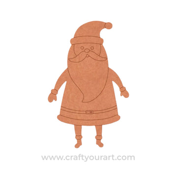 Santa Claus Christmas Pre Marked MDF Design 1