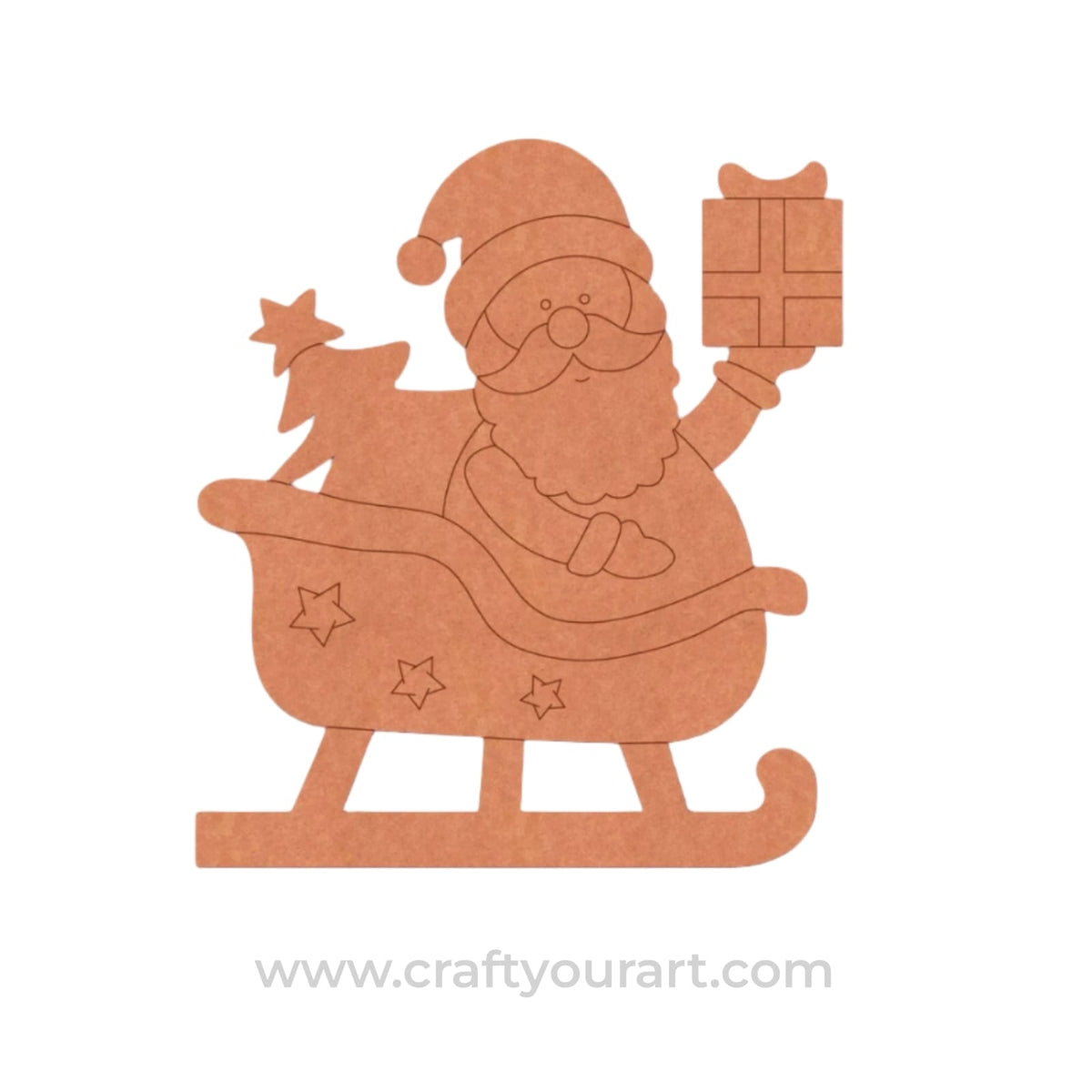 Santa Claus Christmas Pre Marked MDF Design 11