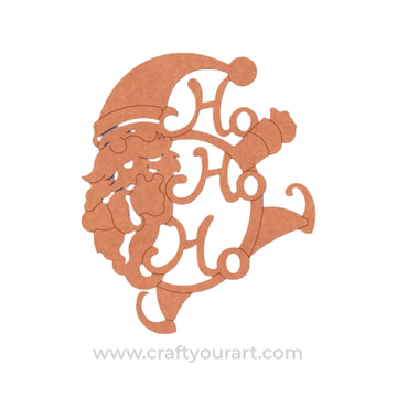 Santa Claus Christmas Pre Marked MDF Design 12