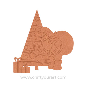 Santa Claus Christmas Pre Marked MDF Design 15