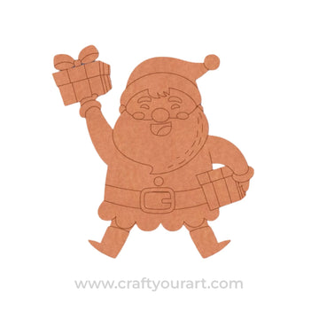 Santa Claus Christmas Pre Marked MDF Design 2
