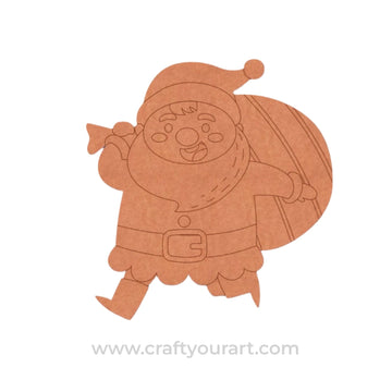 Santa Claus Christmas Pre Marked MDF Design 3