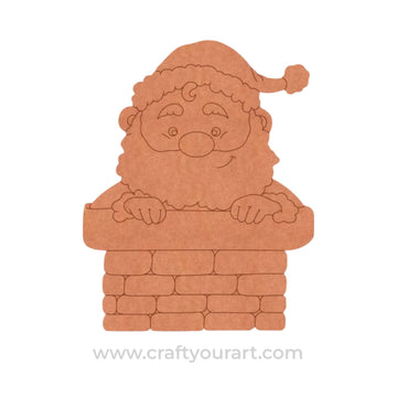 Santa Claus Christmas Pre Marked MDF Design 7
