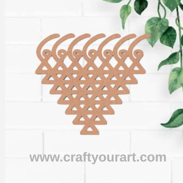Saraswati Yantra Cutout MDF Design 10