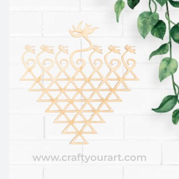 Saraswati Yantra Cutout MDF Design 13