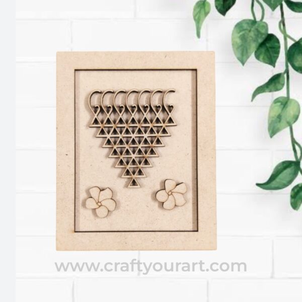 Saraswati Yantra Frame MDF Design 30
