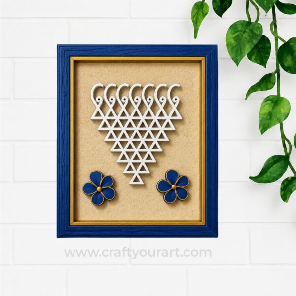 Saraswati Yantra Frame MDF Design 30
