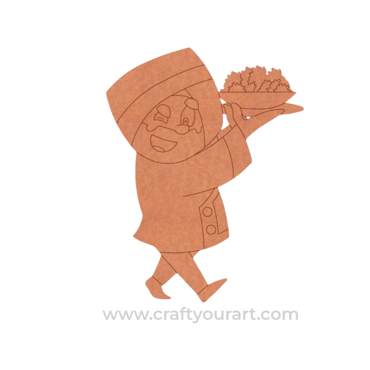 Sardar Waiter Pre Marked MDF Design 1