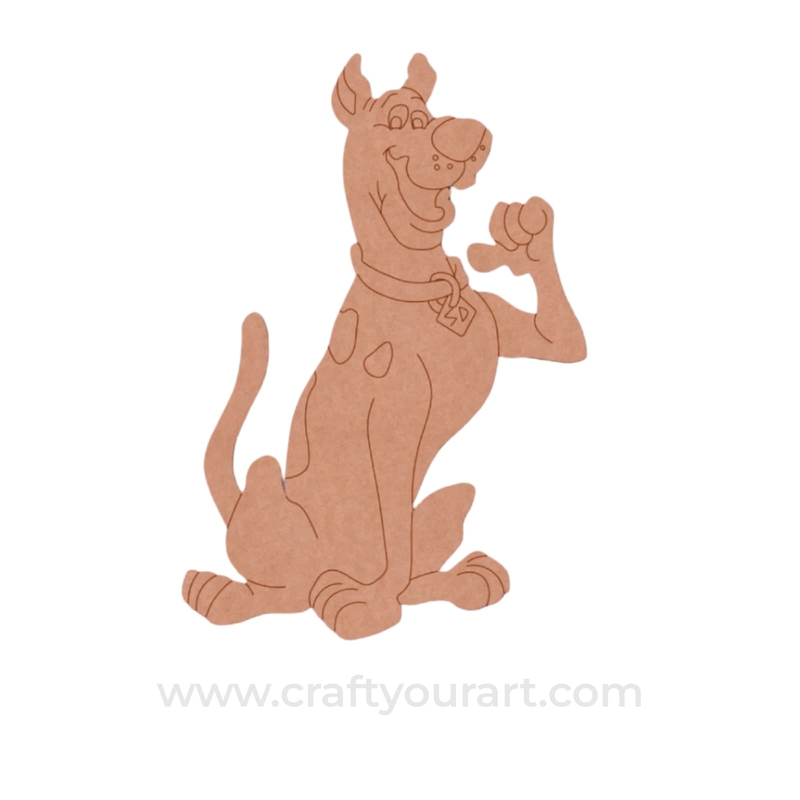 Scooby Dooby Doo Dog Pre Marked MDF Design 1