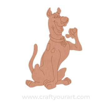 Scooby Dooby Doo Dog Pre Marked MDF Design 1