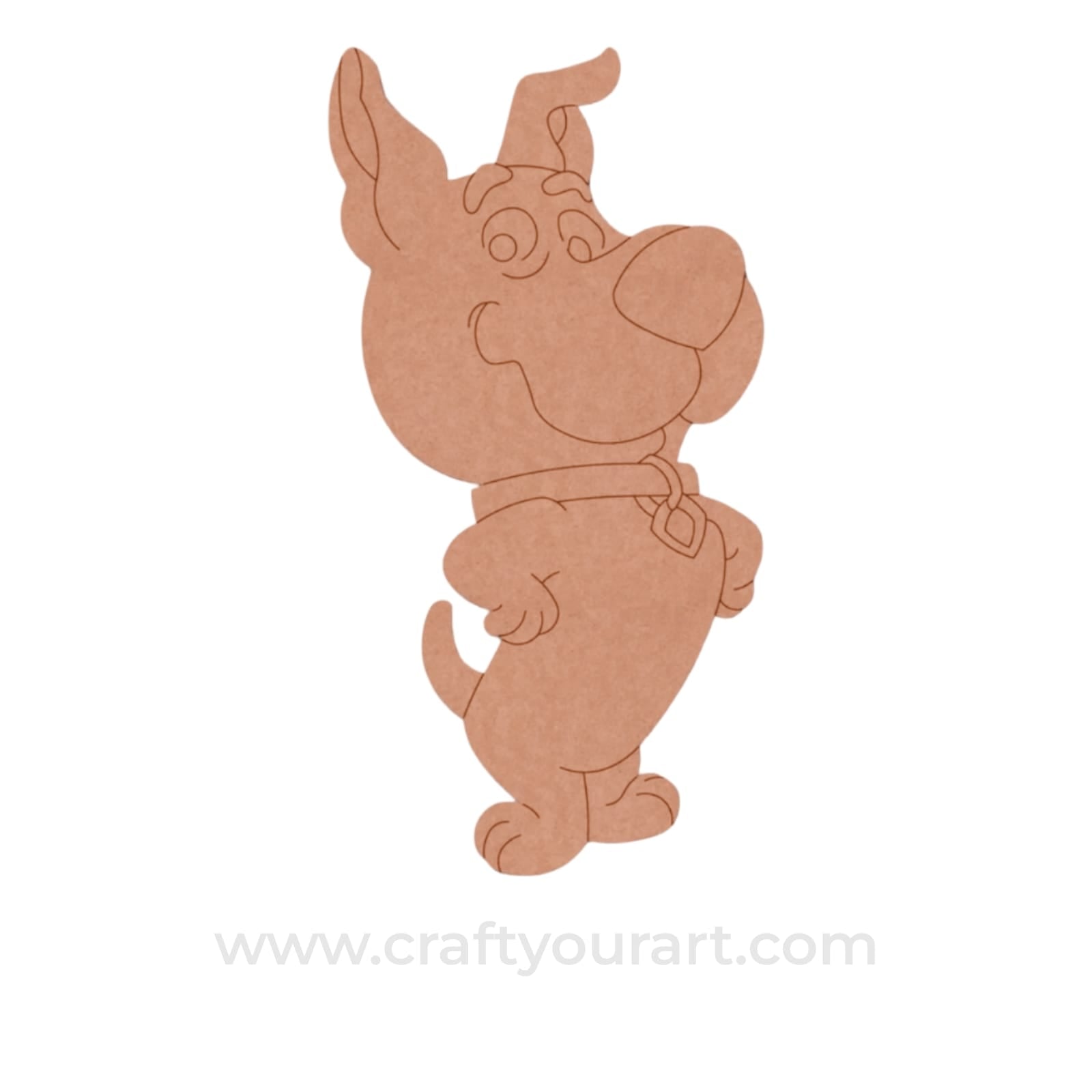 Scrappy Scooby Doo Cartoon Pre Marked MDF Design 1