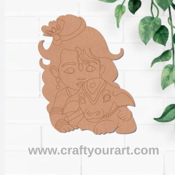 Shiv Ji And Nandi Pre Marked MDF Design 4