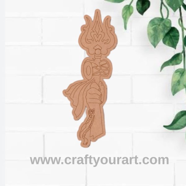 Shiva Trishul Pre Marked MDF Design 2