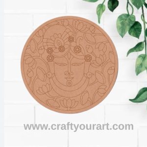 Shrinath Ji Pre Marked Round MDF Design 13