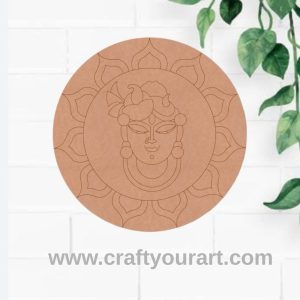 Shrinath Ji Pre Marked Round MDF Design 15