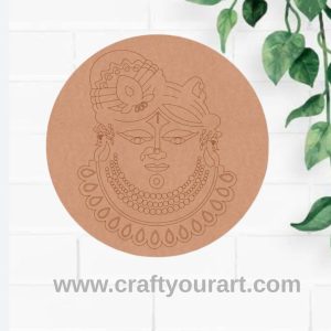Shrinath Ji Pre Marked Round MDF Design 8