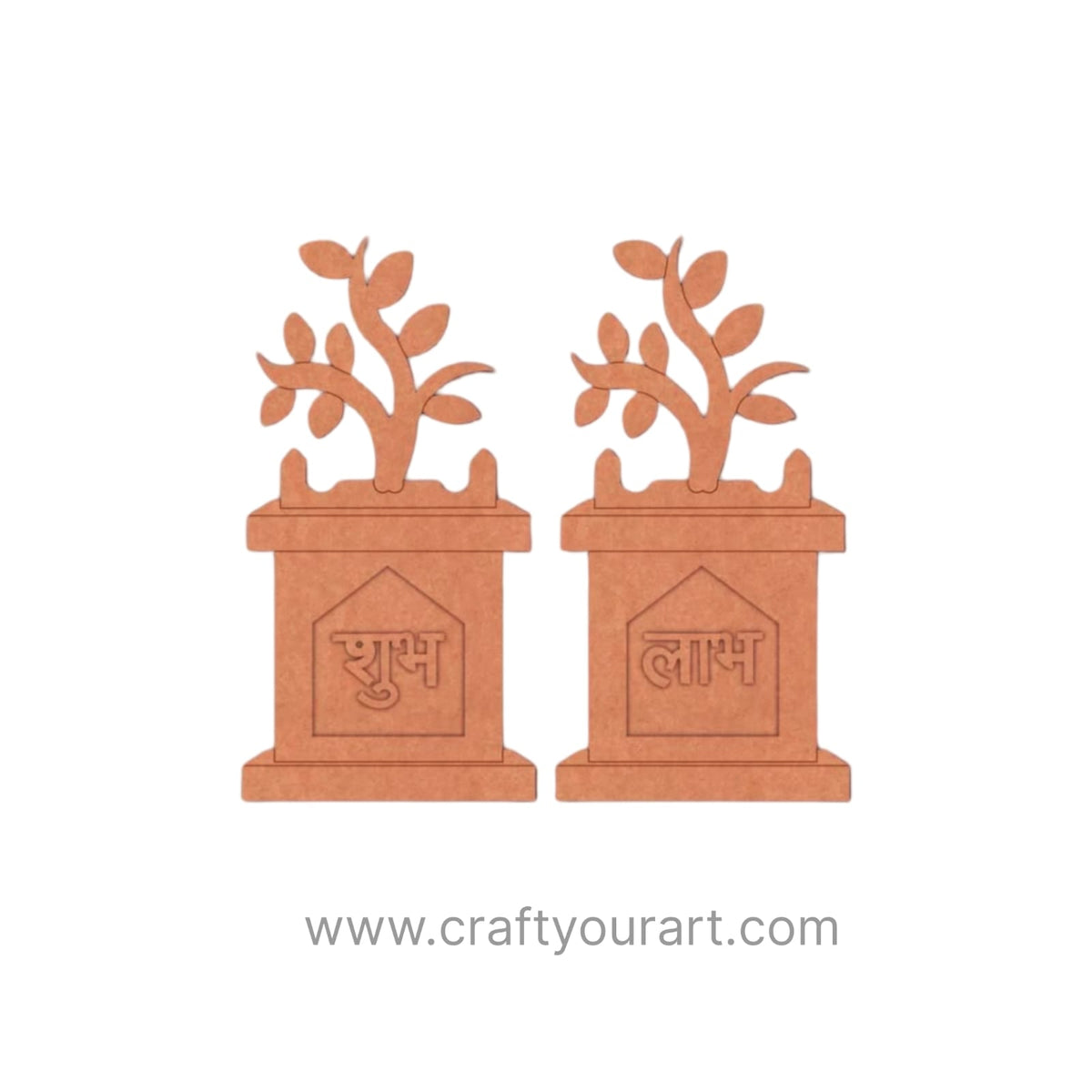 Shubh Labh Tulsi Plant Pre Marked Base MDF Design 24