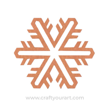 Snowflake Christmas Cutout MDF Design 6