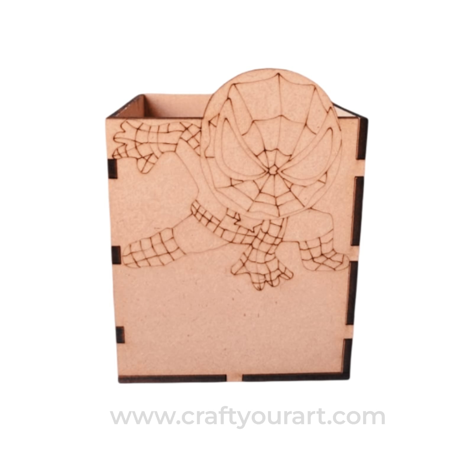 Spiderman Pen Stand MDF Design 1