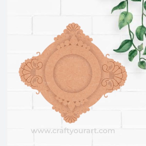 Squircle Tealight Holder MDF Design 1