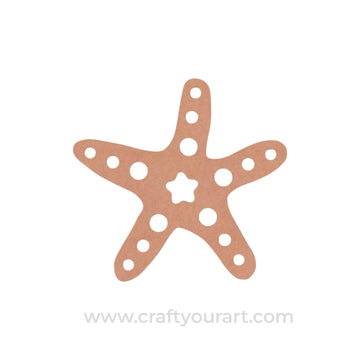 Star Fish Cutout MDF Design 2