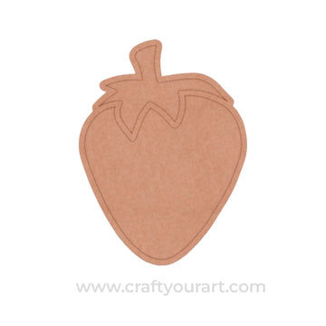 Strawberry Mosaic Art Base MDF Design 1