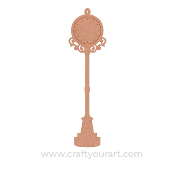 Street Clock Pre Marked MDF Design 3