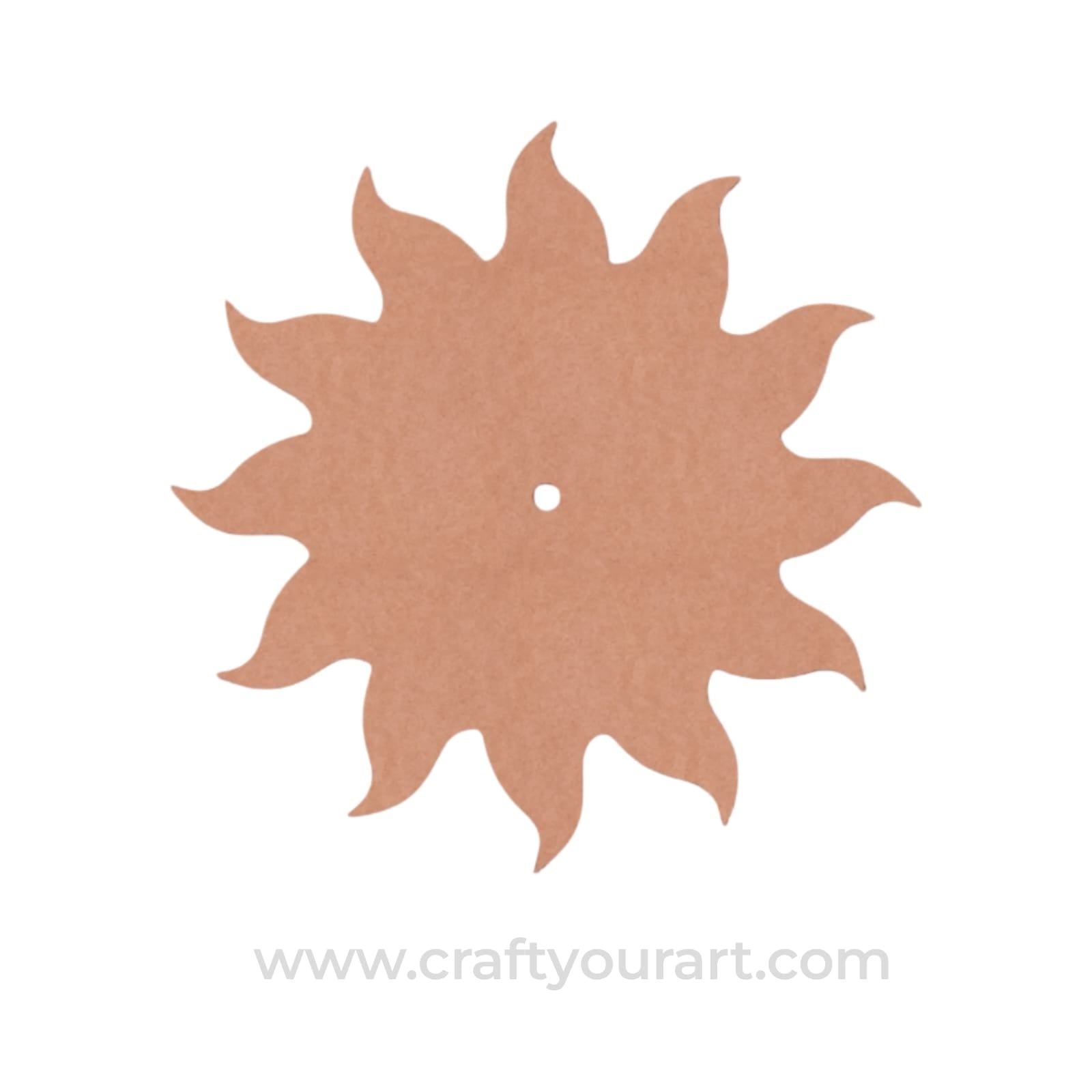 Sun Clock Base MDF Design 1