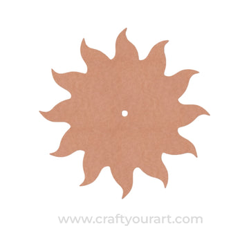 Sun Clock Base MDF Design 1