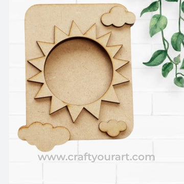 Sun Cloud Mini Photo Frame – MDF