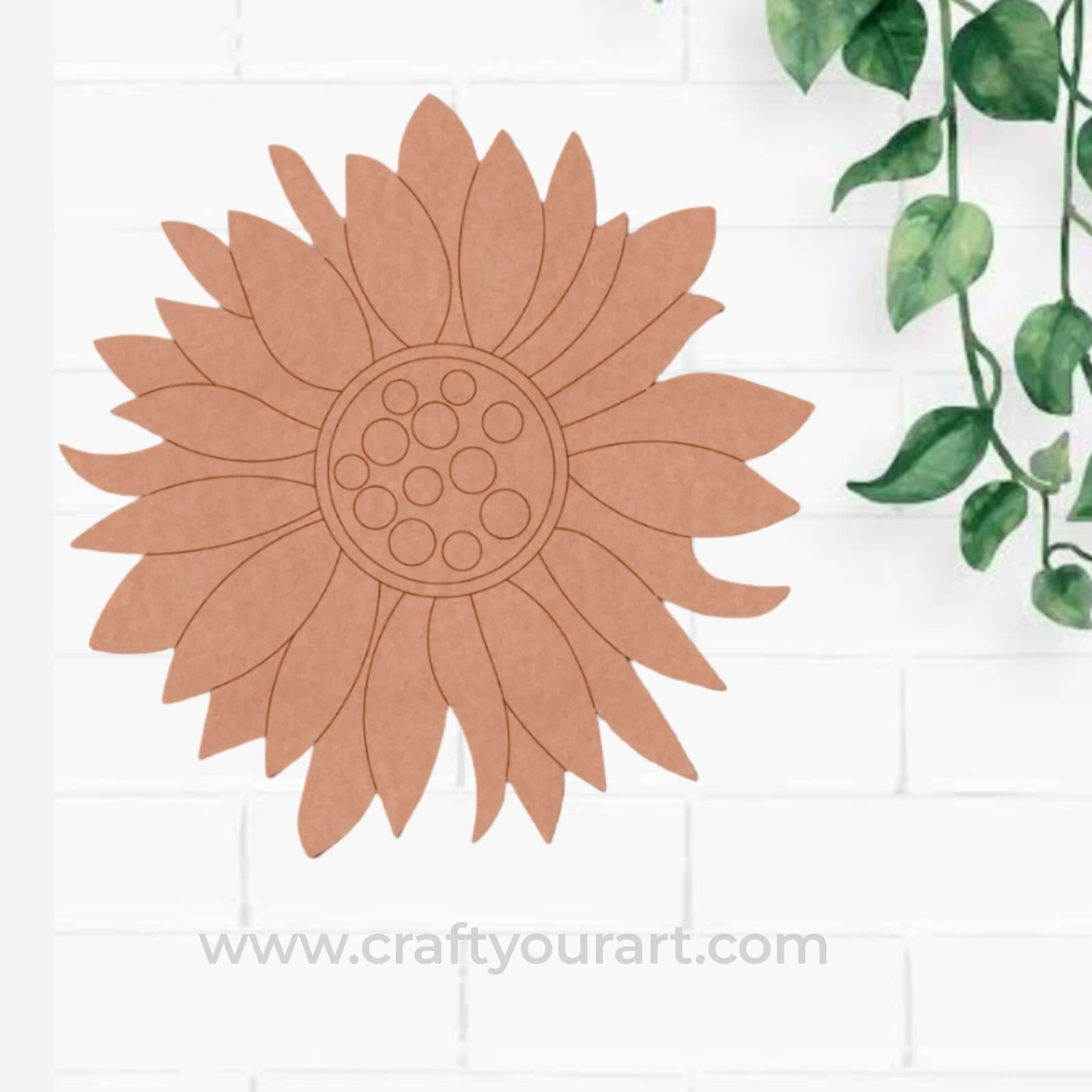 Sunflower Pre Marked MDF Design 1
